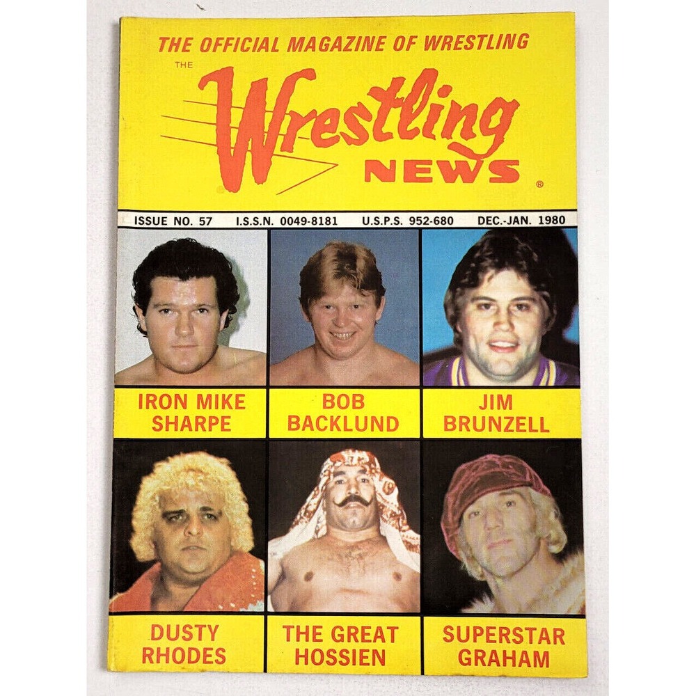 THE WRESTLING NEWS - DEC - JAN 1980 #57 -‎ DUSTY RHODES / BOB BACKLUND / GRAHAM